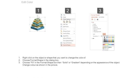 Pyramid For Sales Data Display Powerpoint Slides