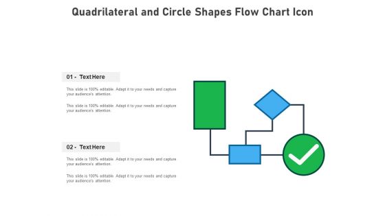 Quadrilateral And Circle Shapes Flow Chart Icon Ppt PowerPoint Presentation File Gallery PDF