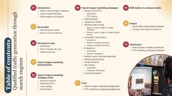 Qualified Traffic Generation Through Search Engines Ppt PowerPoint Presentation Complete Deck With Slides