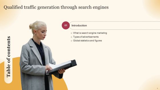 Qualified Traffic Generation Through Search Engines Ppt PowerPoint Presentation Complete Deck With Slides