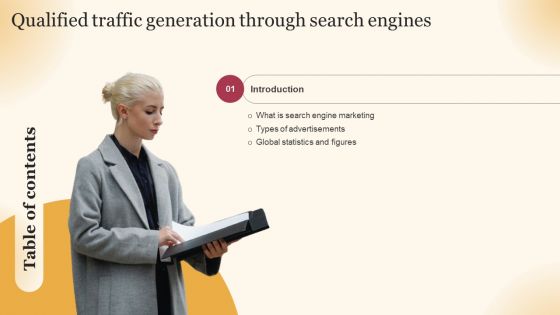 Qualified Traffic Generation Through Search Engines Table Of Contents Brochure PDF Qualified Traffic Generation Through Search Engines Table Of Contents Brochure PDF