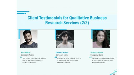 Qualitative Market Research Study Proposal Ppt PowerPoint Presentation Complete Deck With Slides