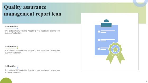Quality Assurance Management Ppt PowerPoint Presentation Complete Deck With Slides