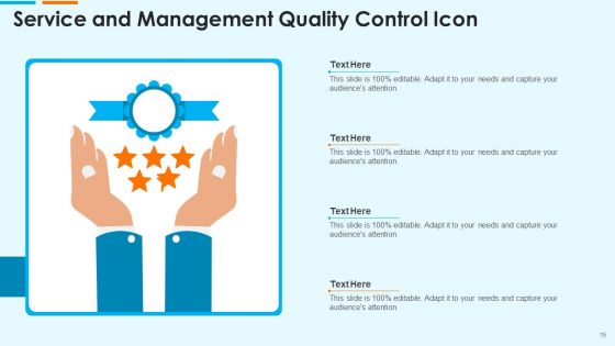 Quality Control Icon Ppt PowerPoint Presentation Complete Deck With Slides