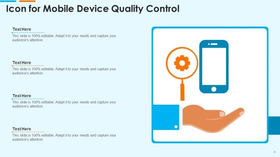 Quality Control Icon Ppt PowerPoint Presentation Complete Deck With Slides