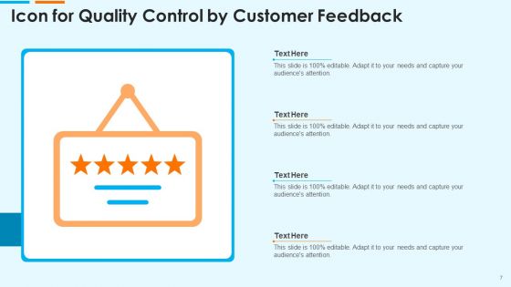 Quality Control Icon Ppt PowerPoint Presentation Complete Deck With Slides