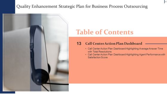 Quality Enhancement Strategic Plan For Business Process Outsourcing Ppt PowerPoint Presentation Complete Deck With Slides