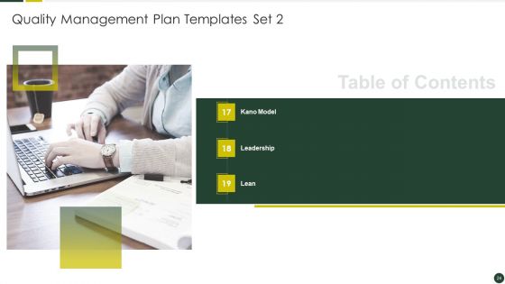 Quality Management Plan Templates Set 2 Ppt PowerPoint Presentation Complete Deck With Slides