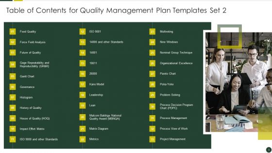 Quality Management Plan Templates Set 2 Ppt PowerPoint Presentation Complete Deck With Slides