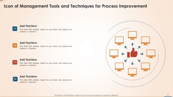 Quality Management Tools And Techniques For Process Improvement Ppt PowerPoint Presentation Complete Deck With Slides