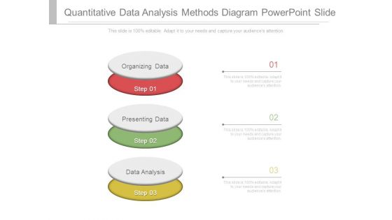 Quantitative Data Analysis Methods Diagram Powerpoint Slide