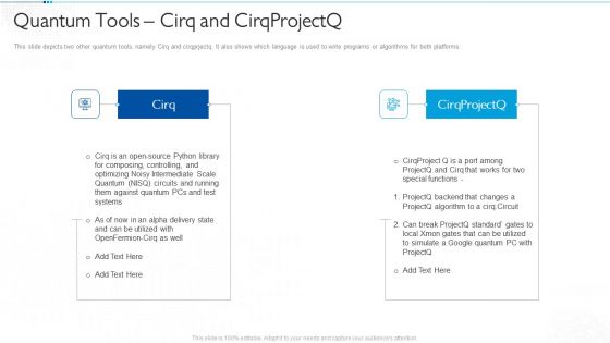 Quantum Computing For Everyone IT Quantum Tools Cirq And Cirqprojectq Inspiration PDF