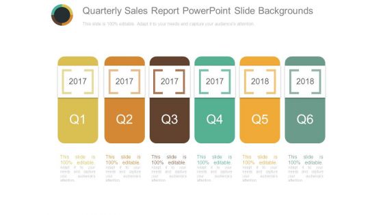 Quarterly Sales Report Powerpoint Slide Backgrounds
