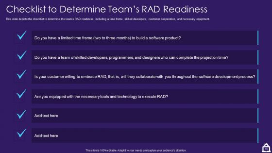 RAD Approach IT Ppt PowerPoint Presentation Complete Deck With Slides