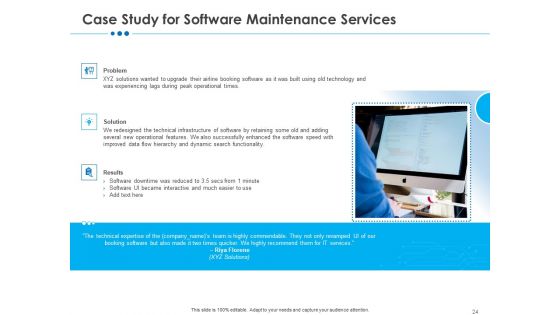 RFP For Software Maintenance And Support Ppt PowerPoint Presentation Complete Deck With Slides