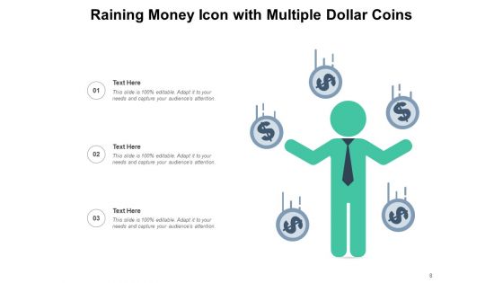 Raining Money Business Ventures Profit Ppt PowerPoint Presentation Complete Deck