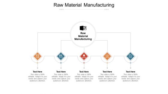 Raw Material Manufacturing Ppt PowerPoint Presentation Gallery Show Cpb Pdf