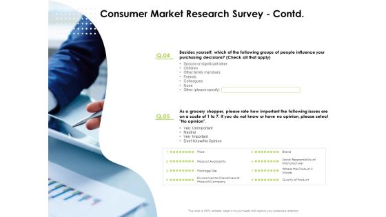 Reach Your Target Audience Consumer Market Research Survey Contd Structure PDF