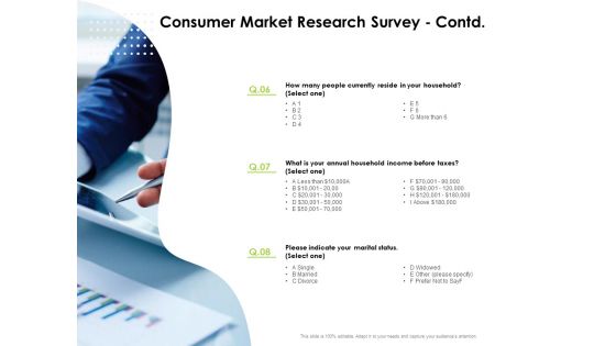 Reach Your Target Audience Consumer Market Research Survey Taxes Summary PDF