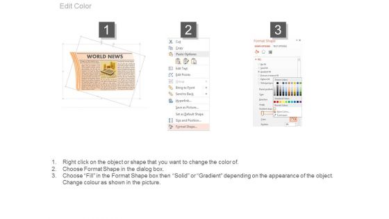 Read News Paper For World News Powerpoint Slides