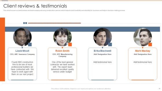 Real Estate Construction Firm Details Ppt PowerPoint Presentation Complete Deck With Slides