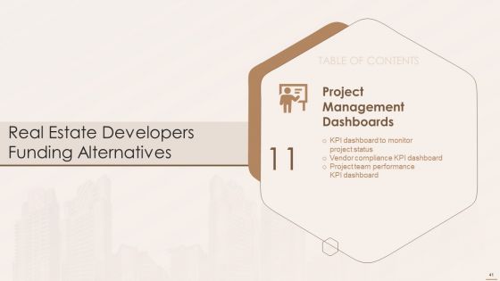 Real Estate Developers Funding Alternatives Ppt PowerPoint Presentation Complete With Slides