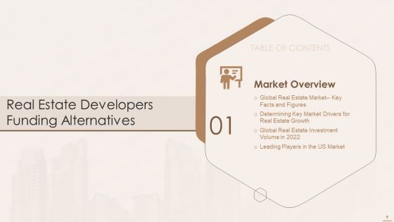 Real Estate Developers Funding Alternatives Ppt PowerPoint Presentation Complete With Slides