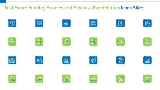 Real Estate Funding Sources And Business Expenditures Professional PDF Ppt PowerPoint Presentation Complete Deck With Slides
