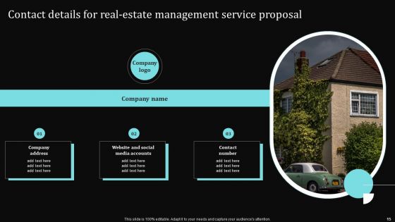 Real Estate Management Service Proposal Ppt PowerPoint Presentation Complete Deck With Slides