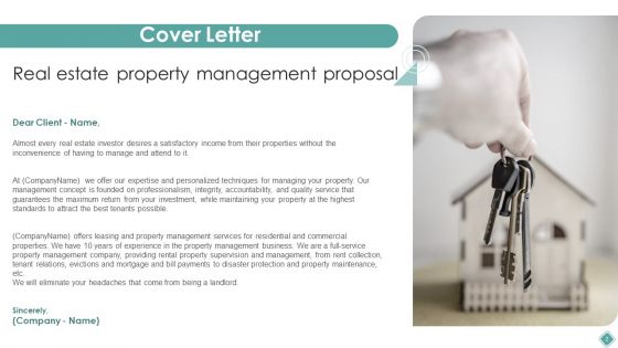 Real Estate Property Management Proposal Ppt PowerPoint Presentation Complete Deck With Slides
