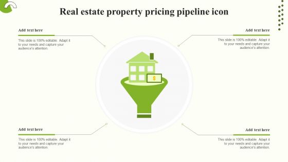 Real Estate Property Pricing Pipeline Icon Microsoft PDF