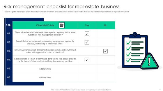 Real Estate Risk Administration Ppt PowerPoint Presentation Complete With Slides