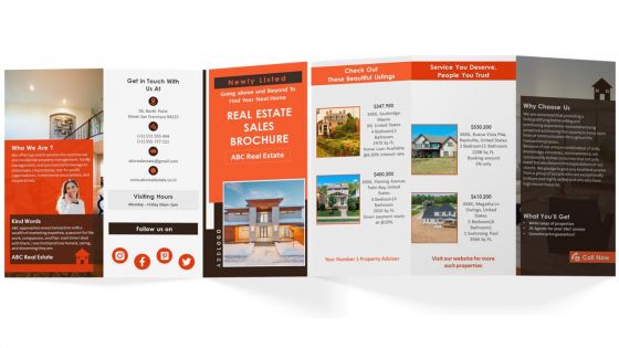 Real Estate Sales Brochure Trifold Real Estate Sales Brochure Trifold