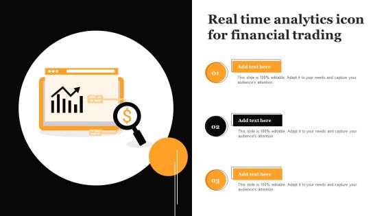 Real Time Analytics Icon For Financial Trading Template PDF Real Time Analytics Icon For Financial Trading Template PDF