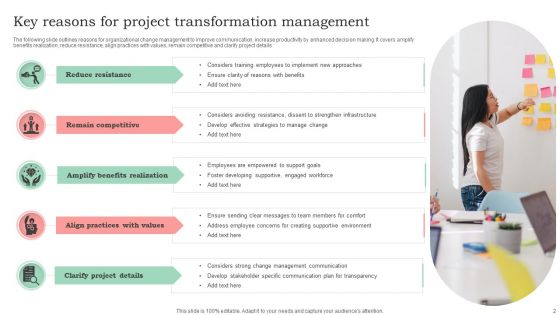 Reasons For Transformation Ppt PowerPoint Presentation Complete Deck With Slides