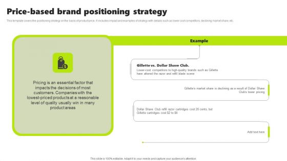 Rebrand Kick Off Plan Price Based Brand Positioning Strategy Brochure PDF