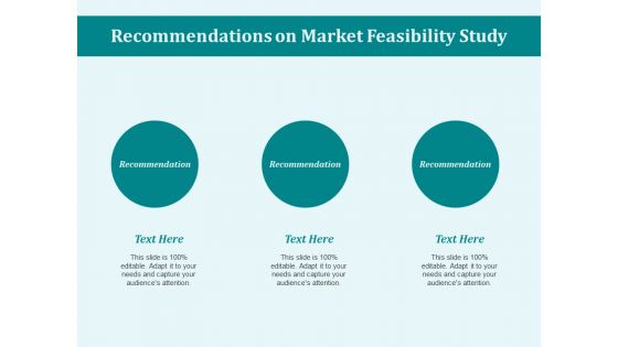 Recommendations On Market Feasibility Study Ppt PowerPoint Presentation Infographic Template Guide