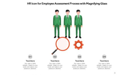 Recruiter Icon Magnifying Glass Ppt PowerPoint Presentation Complete Deck