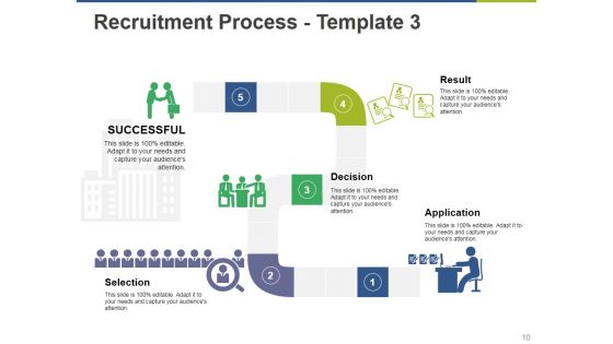Recruiting Process Ppt PowerPoint Presentation Complete Deck With Slides