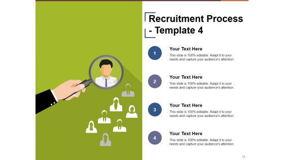 Recruiting Process Ppt PowerPoint Presentation Complete Deck With Slides