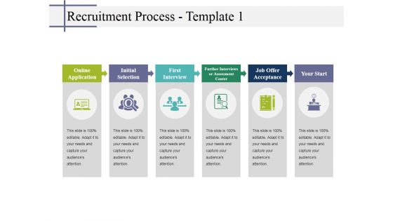 Recruitment Process Template 1 Ppt PowerPoint Presentation Model Example Introduction