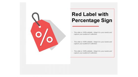 Red Label With Percentage Sign Ppt PowerPoint Presentation Portfolio Slide