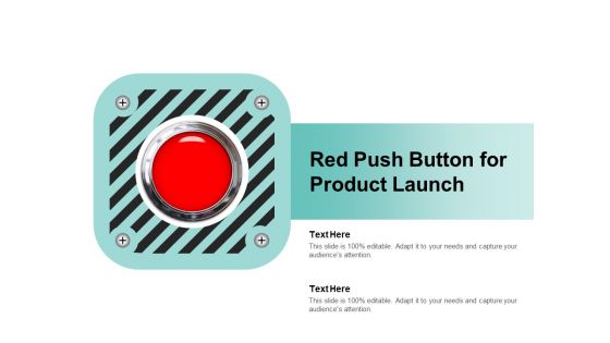 Red Push Button For Product Launch Ppt PowerPoint Presentation Professional Design Ideas