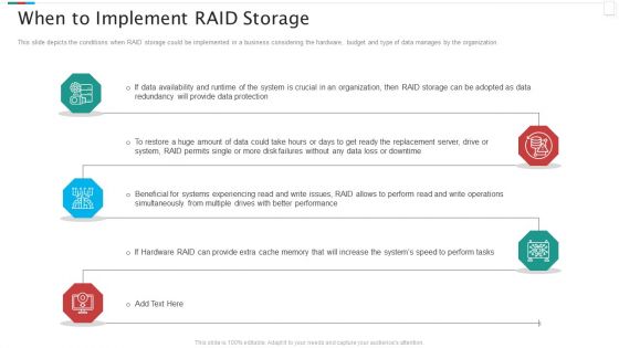 Redundant Array Of Independent Disks Storage IT When To Implement RAID Storage Guidelines PDF