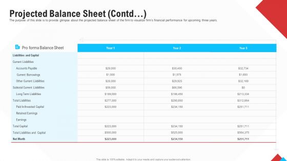 Reform Endgame Projected Balance Sheet Contd Designs PDF