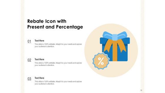 Refund Coin Rebate Monitor Showing Circle Arrow Ppt PowerPoint Presentation Complete Deck