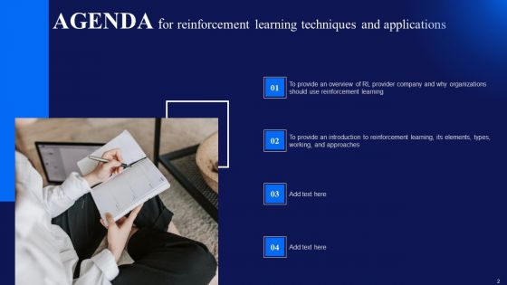 Reinforcement Learning Techniques And Applications Ppt PowerPoint Presentation Complete Deck With Slides
