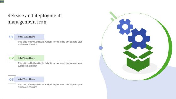 Release And Deployment Management Icon Template PDF