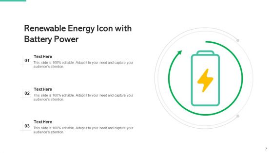 Renewable Power Icon Source Utilization Ppt PowerPoint Presentation Complete Deck With Slides