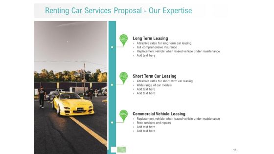 Renting Car Services Proposal Ppt PowerPoint Presentation Complete Deck With Slides